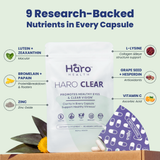 Haro Clear Eye Supplement Refill Pouch, 45-Day, 90 Capsules, Lutein & Zeaxanthin