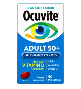 Front of Ocuvite Adult 50+ product packaging